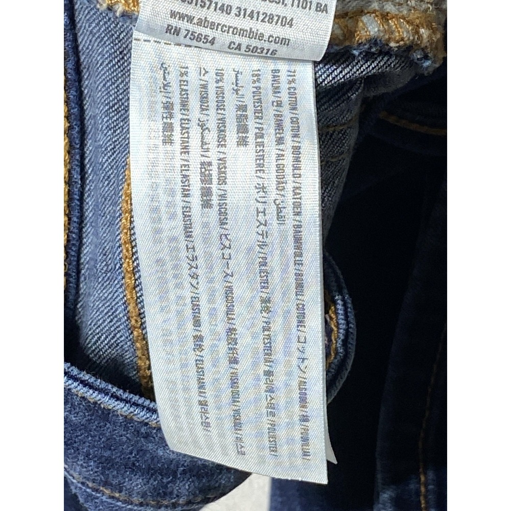 Hollister Jeans Womens 7L W28 L34 Low Rise Bootcut Dark Wash Stretch Denim - Picture 9 of 12